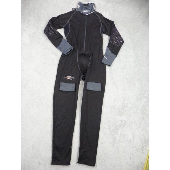 Itech Full Ultimate Boys One Piece Large Black Mesh Detail Pockets Long Sleeve - Picture 1 of 13